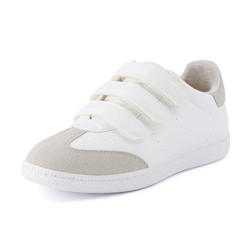 CUSHIONAIRE Women's Fondue Sneaker +Comfort Foam, Wide Widths Available, White/Grey 8 W | Amazon (US)