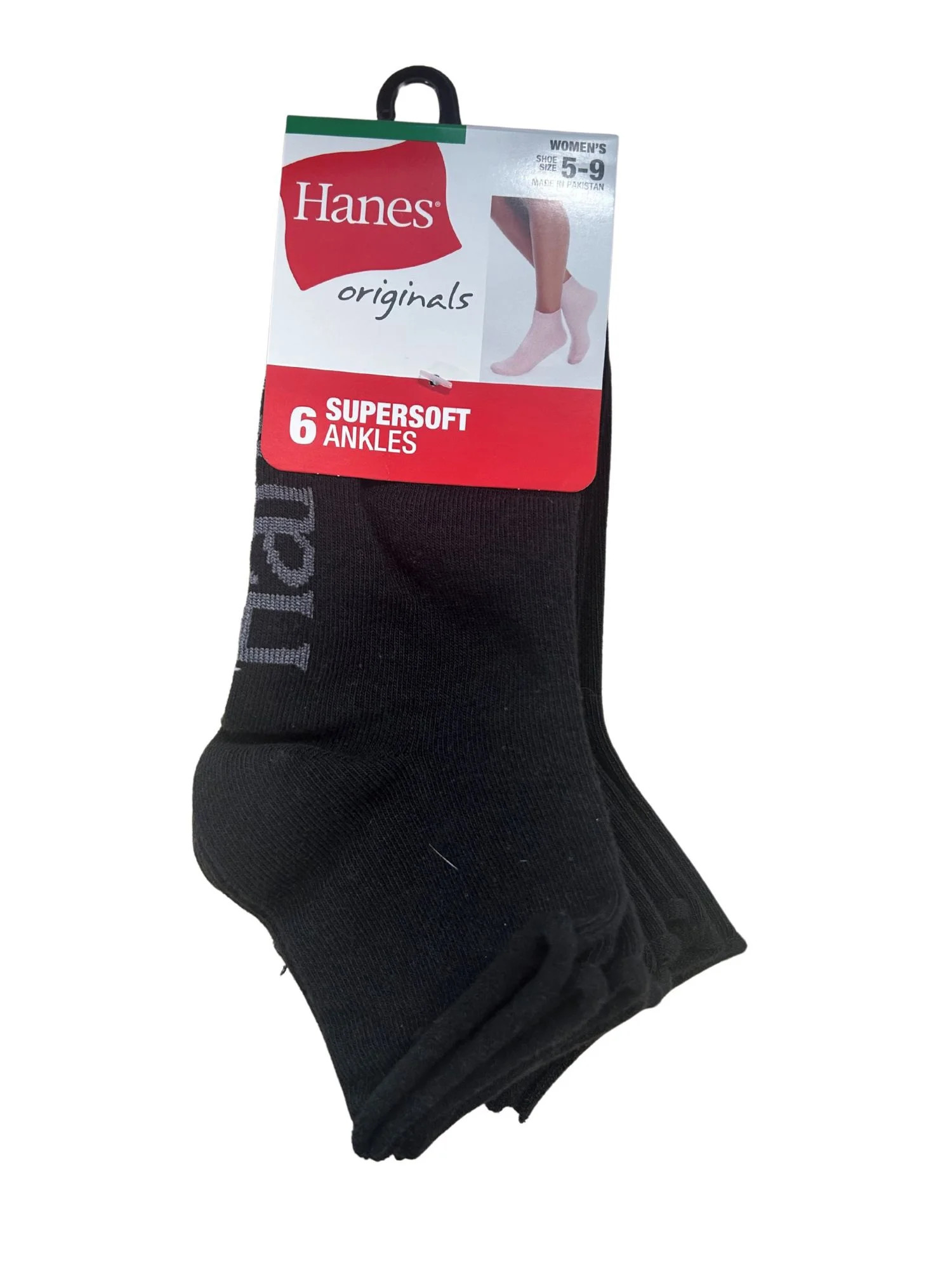Ankle Socks, 6 Pairs, Originals SuperSoft Socks, Stretch, Logo | Walmart (US)