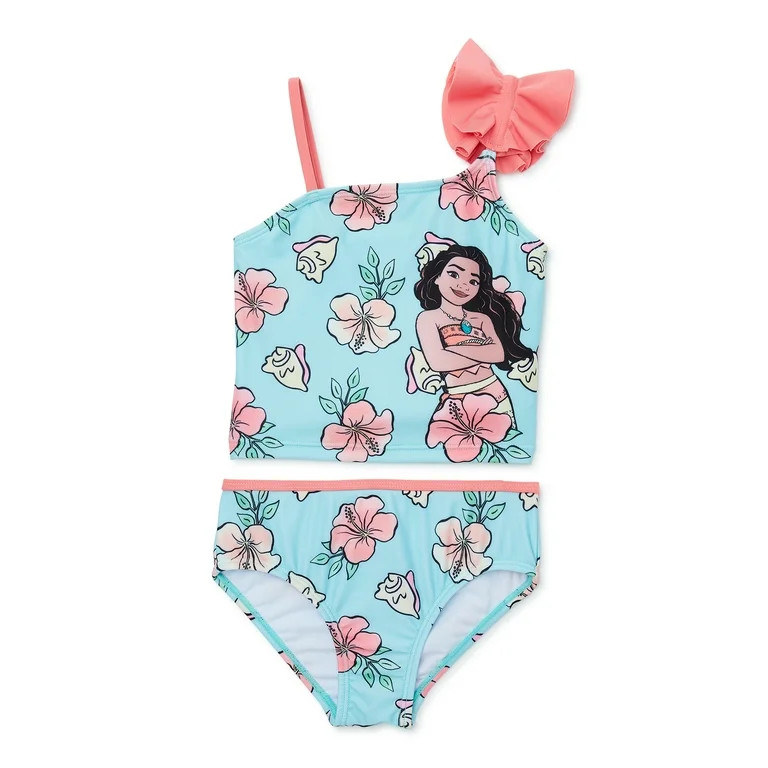 Toddler Girl Character Ruffle-Strap Tankini Swim Set, Sizes 12M-5T - Walmart.com | Walmart (US)