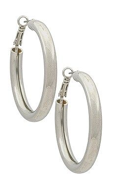 petit moments Gretchen Hoops in Silver from Revolve.com | Revolve Clothing (Global)