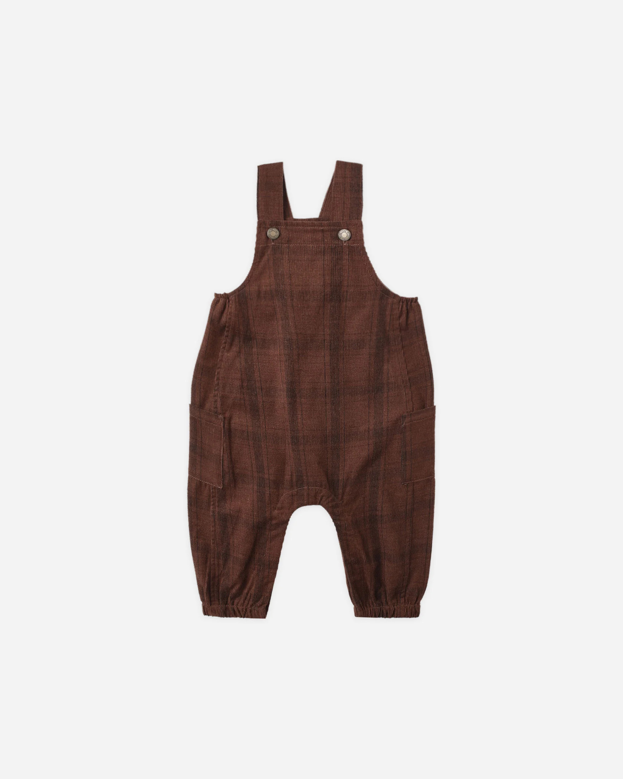 Cargo Baby Overall || Brown Plaid | Rylee + Cru