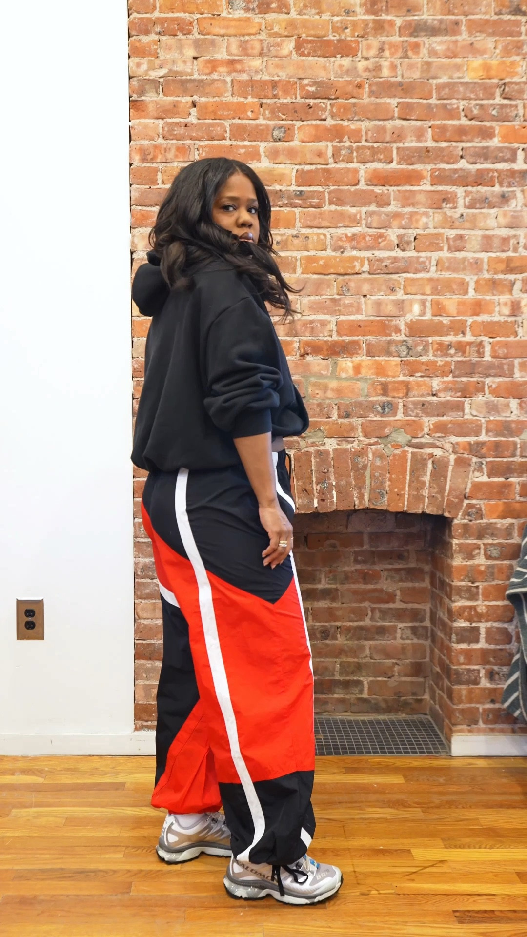 Spring outfits, styling my Nike French terry hoodie and nylon pants. #travel #spring 

#LTKShoeCrush #LTKActive