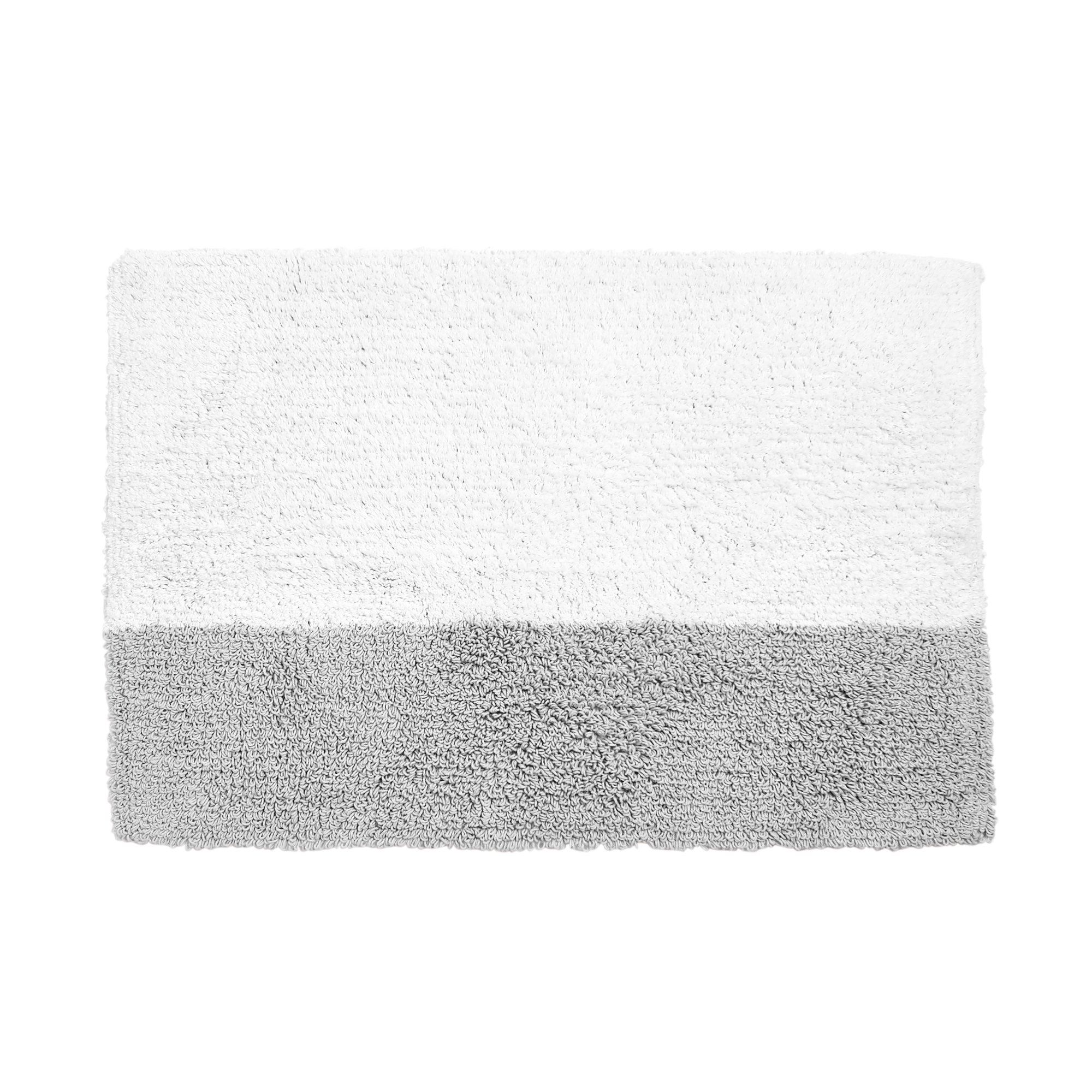 Gap Home Color Block Reversible Cotton Bath Rug, Gray/White, 20"x30" - Walmart.com | Walmart (US)