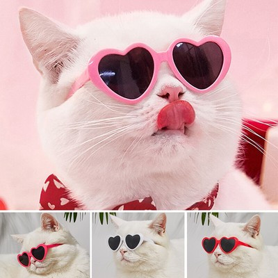 Ins Style Pet Dog Cat Sunglasses Heart Puppy Funny Party Eyewear Photos Props Ṅ  | eBay | eBay US