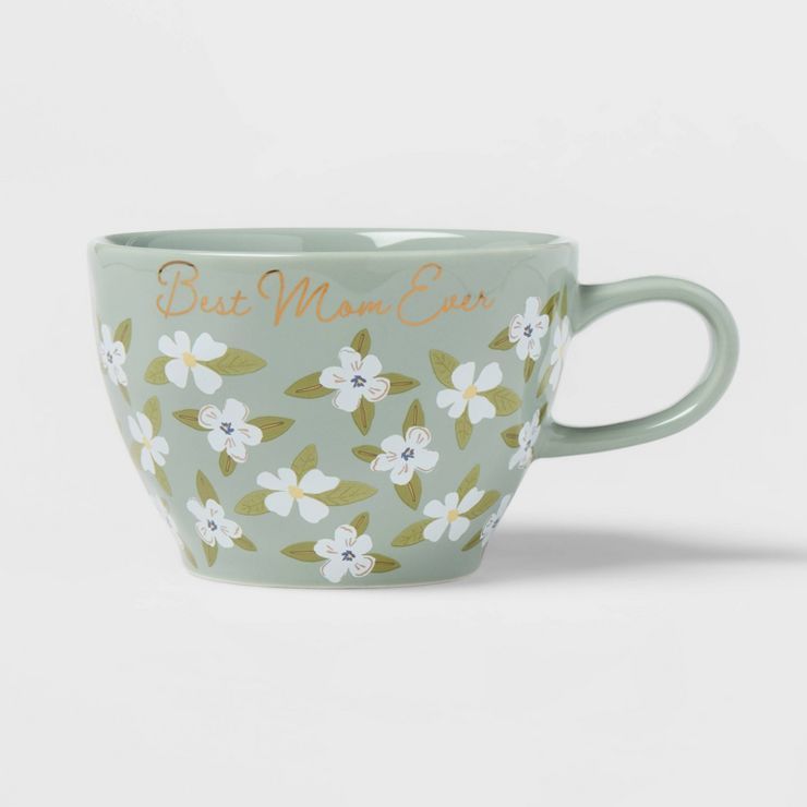 19oz 'Best Mom Ever' Latte Mug Green - Threshold™ | Target