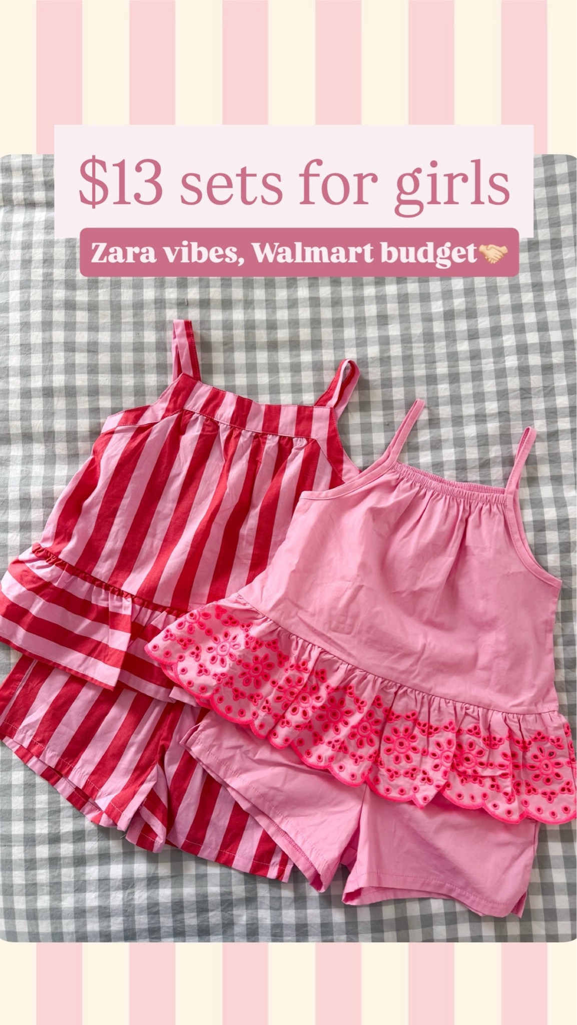 $13 sets from Walmart for girls! These are giving Zara😍👏🏻