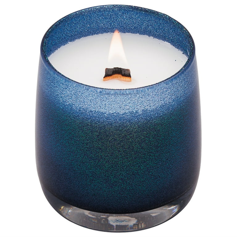 Better Homes & Gardens Wood 1-Wick Holiday Scented Glitter Jar Candle, Winterberry and Bay, 14.5o... | Walmart (US)