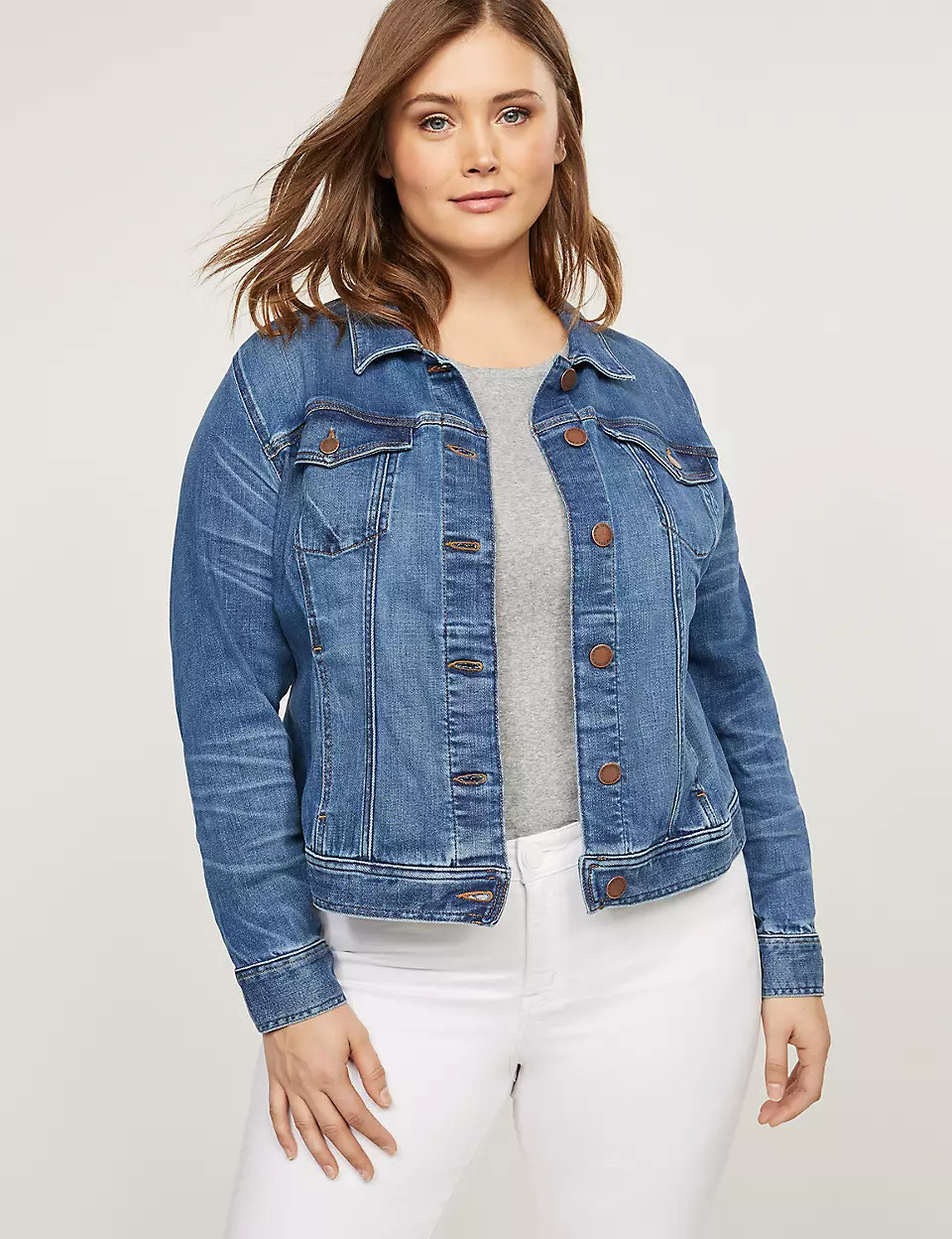 Denim Jacket - Medium Wash | Lane Bryant (US)