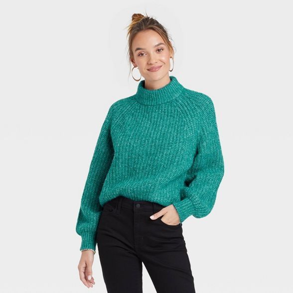Women's Mock Turtleneck Pullover Sweater - Universal Thread™ | Target