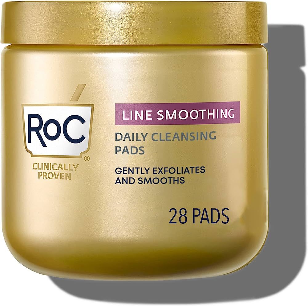 RoC Resurfacing Disks, Hypoallergenic Exfoliating Makeup Remover Pads for Wrinkles and Skin Tone,... | Amazon (US)