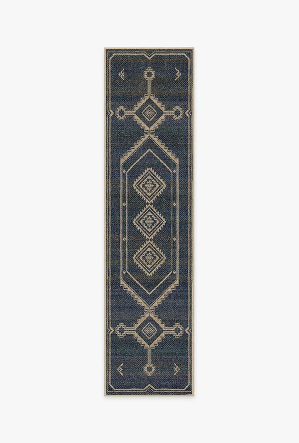 Sierra Natural Navy Re-Jute Rug | Ruggable