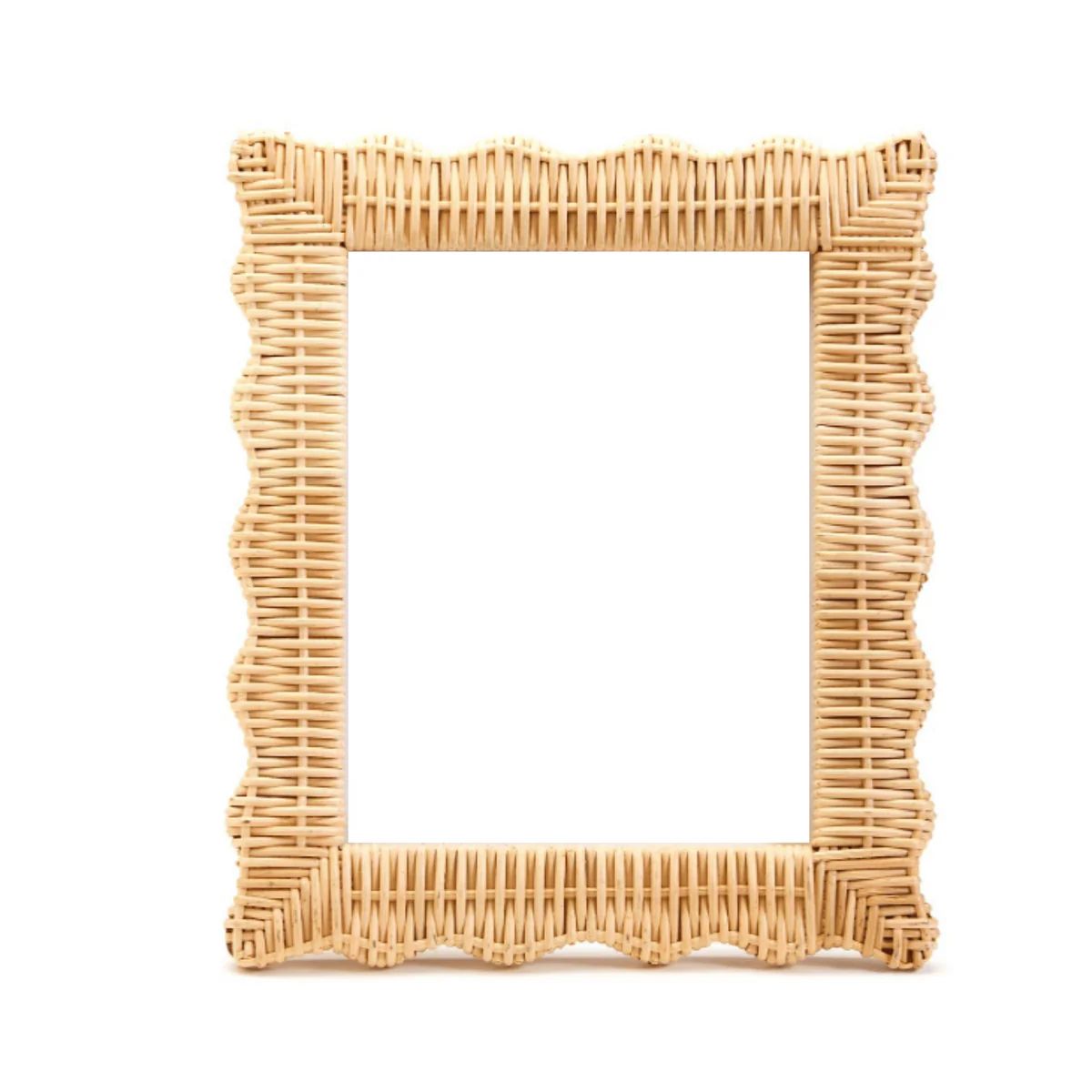Wicker Weave Scalloped 8x10 Photo Frame | The Well Appointed House, LLC