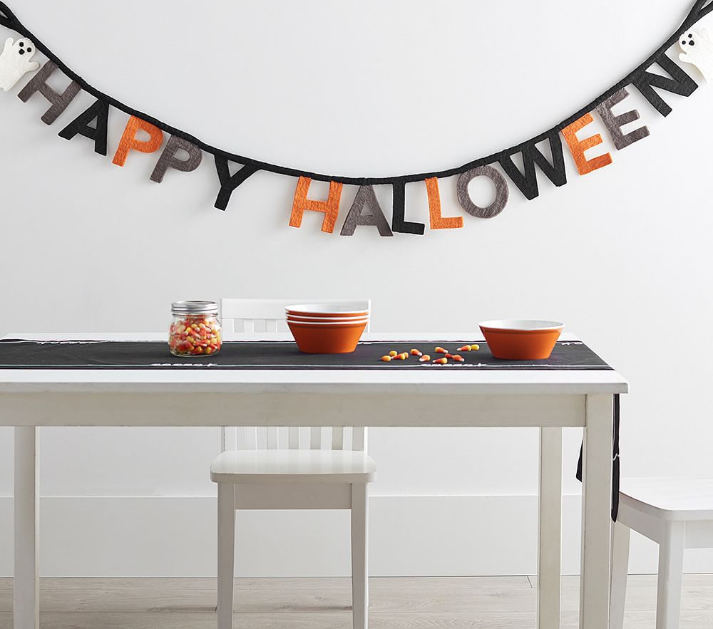 Happy Halloween Felt Garland | Pottery Barn Kids