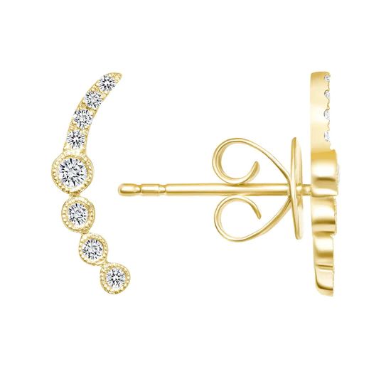 The  Diamond Ear Climb Earrings | Happy Jewelers