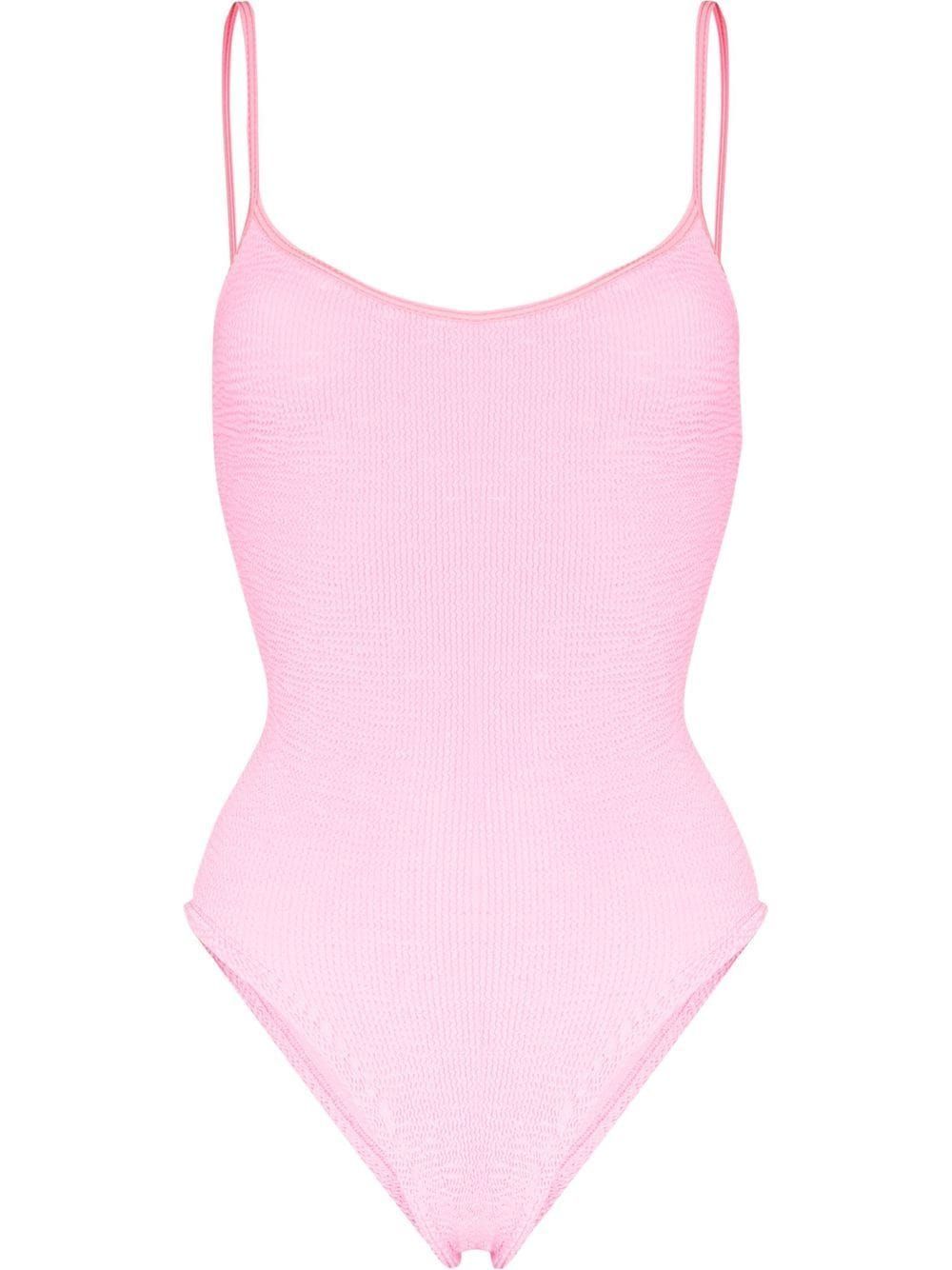Hunza G Pamela Crinkle Swimsuit - Farfetch | Farfetch Global