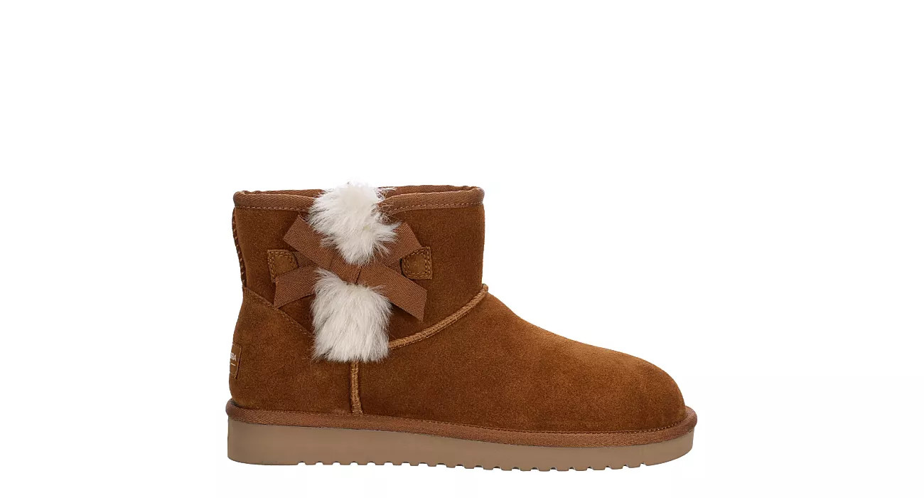 Koolaburra By Ugg Womens Victoria Mini Fur Boot - Tan | Rack Room Shoes