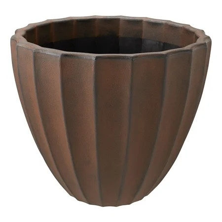 Better Homes & Gardens 16" Northcroft Round Fluted Planter | Walmart (US)