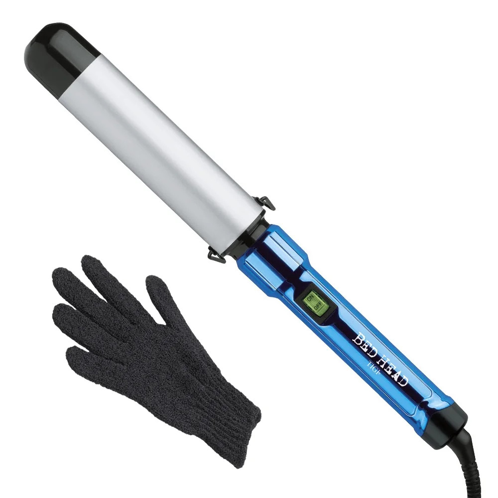 Bed Head Tigi Curlipops 1.5" Tourmaline Ceramic Hair Curling Wand, Blue, with Protective Glove | Walmart (US)