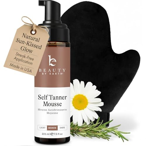 Self Tanner Tanning Mousse Kit - USA Made with Natural & Organic Ingredients, Self Tanner Mousse ... | Amazon (US)
