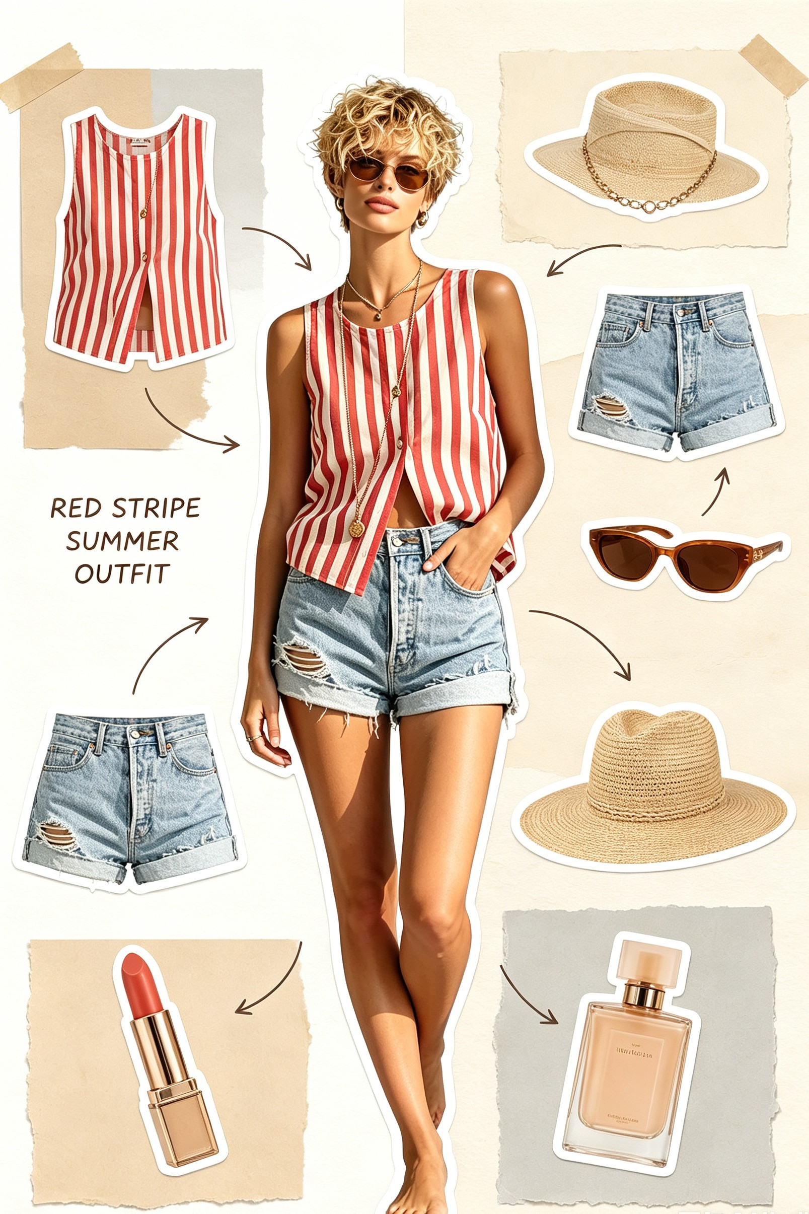 Fun Summer Striped Tank & Denim Shorts Casual Outfit
#SummerDenimShorts
#StripedTankTopOutfit
#CasualVacationOutfits 

 #LTKootd #LTKOver40 #LTKTravel
