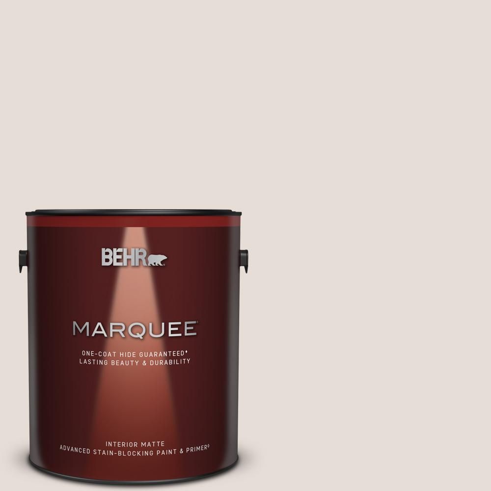 BEHR MARQUEE 1 gal. #PR-W11 Patience Matte Interior Paint & Primer-145001 - The Home Depot | The Home Depot