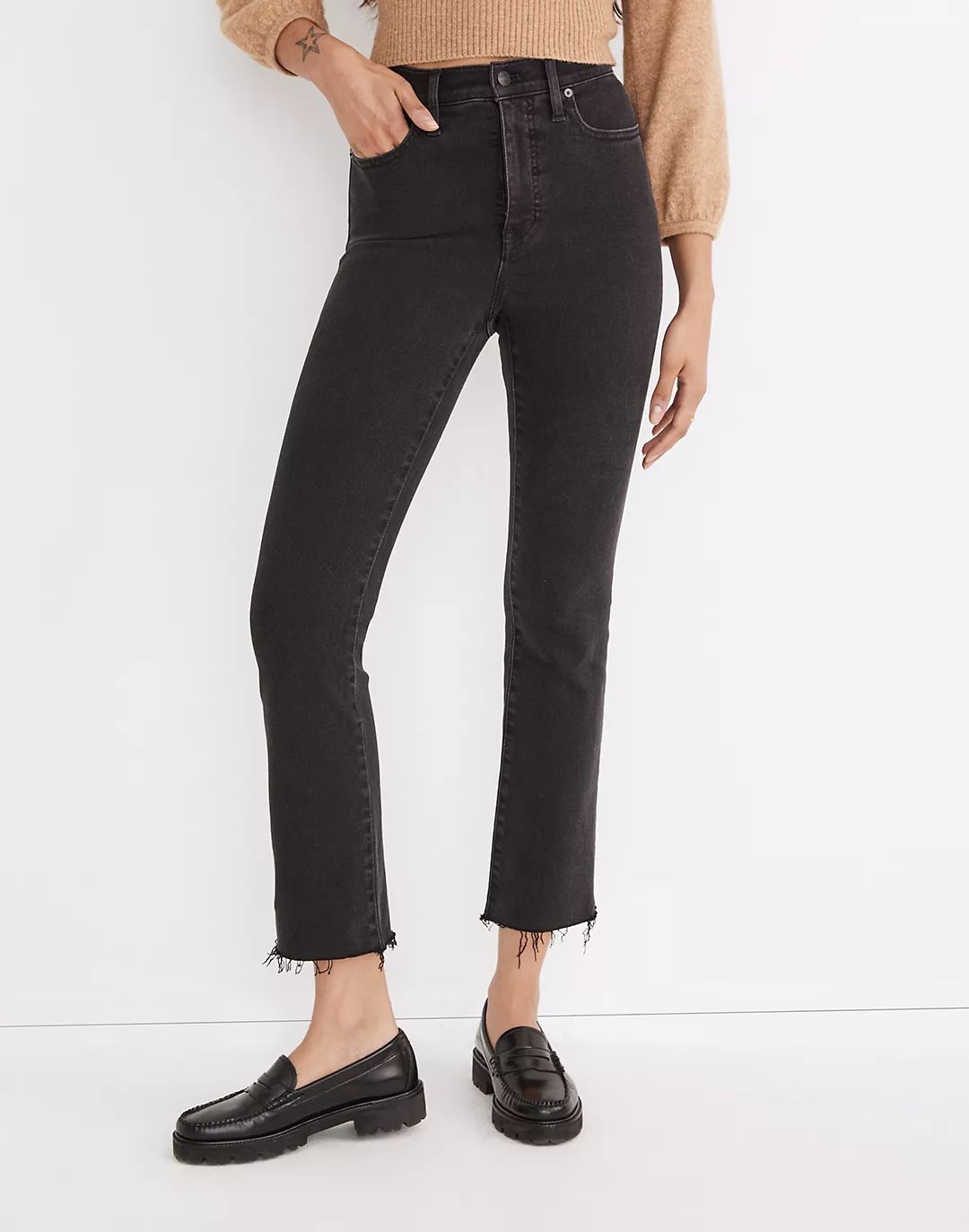 Tall Cali Demi-Boot Jeans in Bayland Wash: Raw-Hem Edition | Madewell