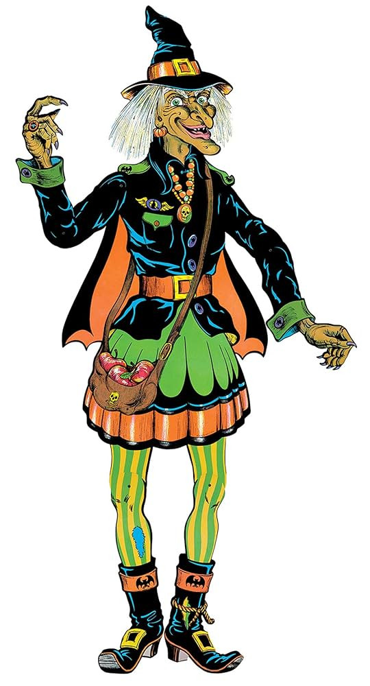 Beistle Vintage Halloween Jointed Witch | Amazon (US)