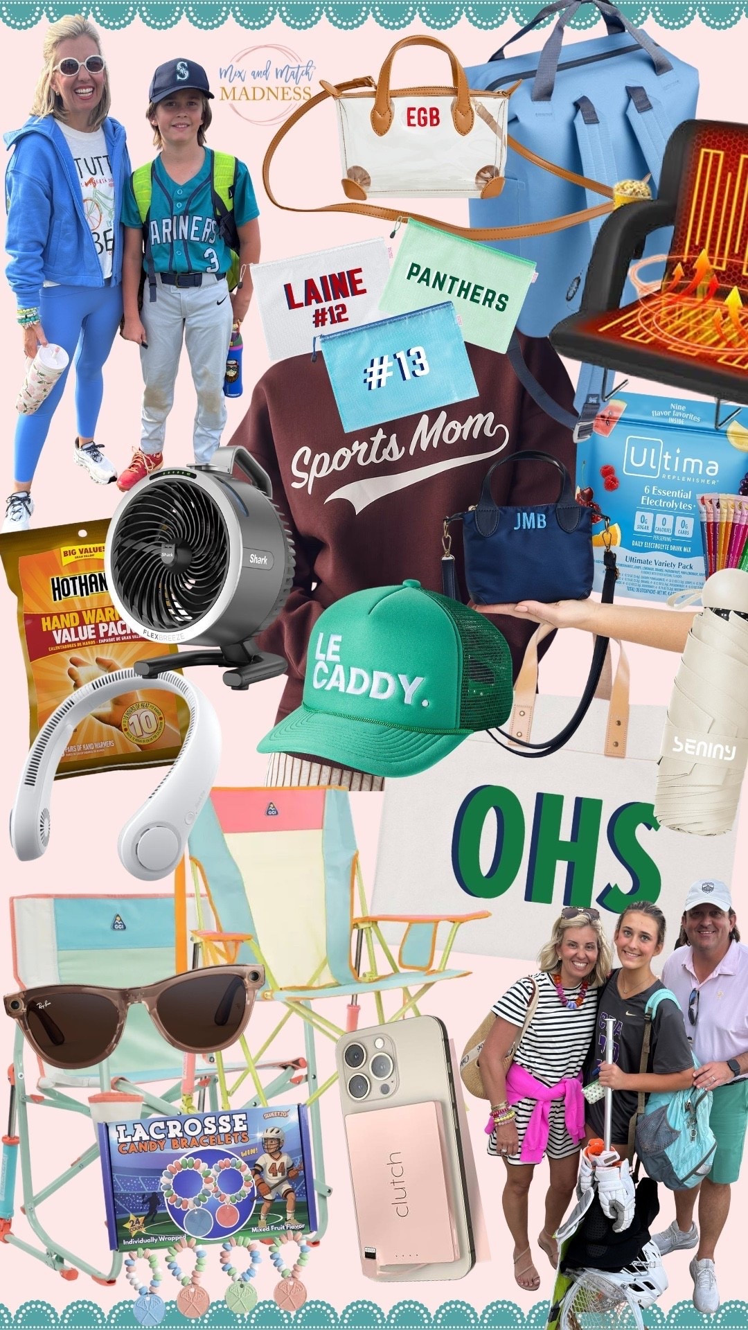 My go-to essentials as a Sports Mom! Tried and true, never leave the house without, gear for every season! 

#LTKmomlife #LTKSeasonal #LTKdayinmylife