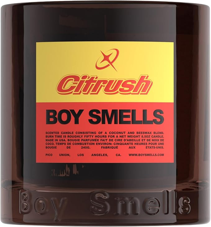 Boy Smells Citrush Candle – Bright Citrus Aroma – Warm Musk Finish – Pomelo Oil – Clean B... | Amazon (US)