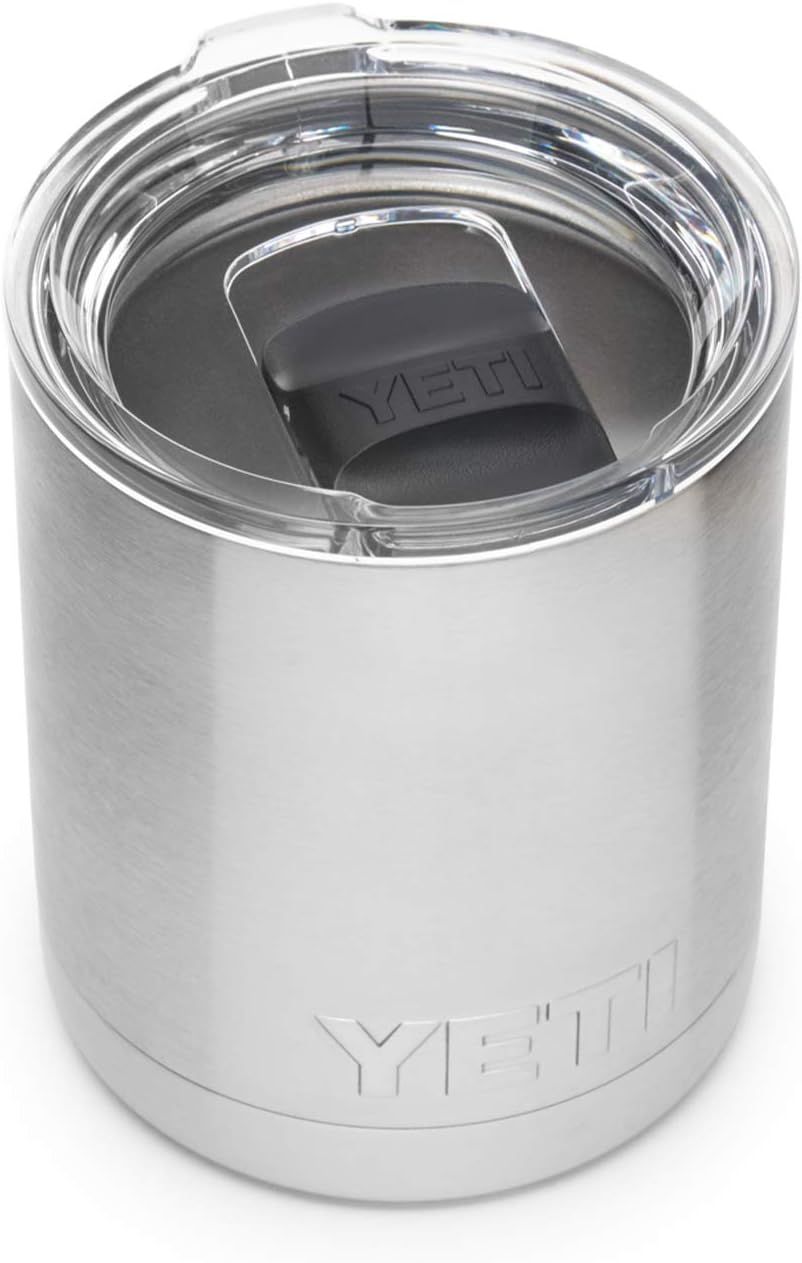 YETI Rambler 10 oz Lowball, Vacuum Insulated, Stainless Steel with MagSlider Lid, Stainless | Amazon (US)
