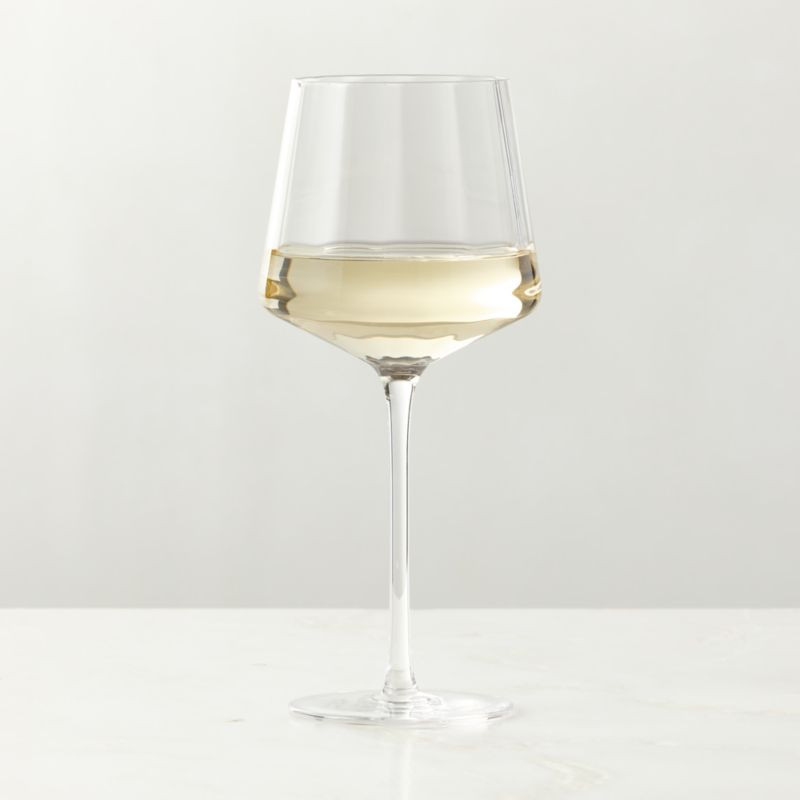 Muse Optic Fluted White Wine Glass + Reviews | CB2 | CB2