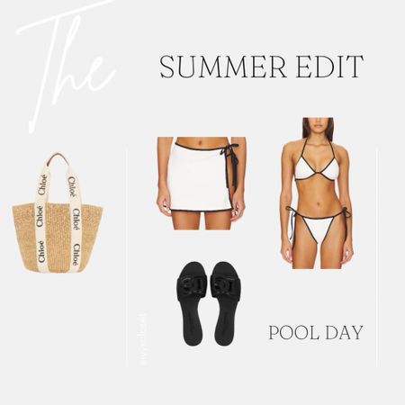 Pool day, white and black summer bikini 

#LTKSwim #LTKTravel #LTKSeasonal