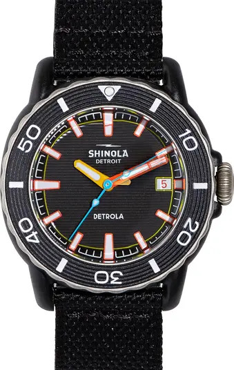 Sea Creatures Woven Strap Watch, 40mm | Nordstrom