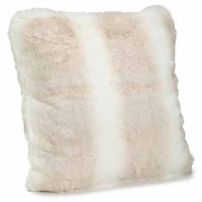 Couture Iced Mink Throw Pillow Donna Salyer's Fabulous-Furs Size: 18" H x 18" W x 3" D | Wayfair North America