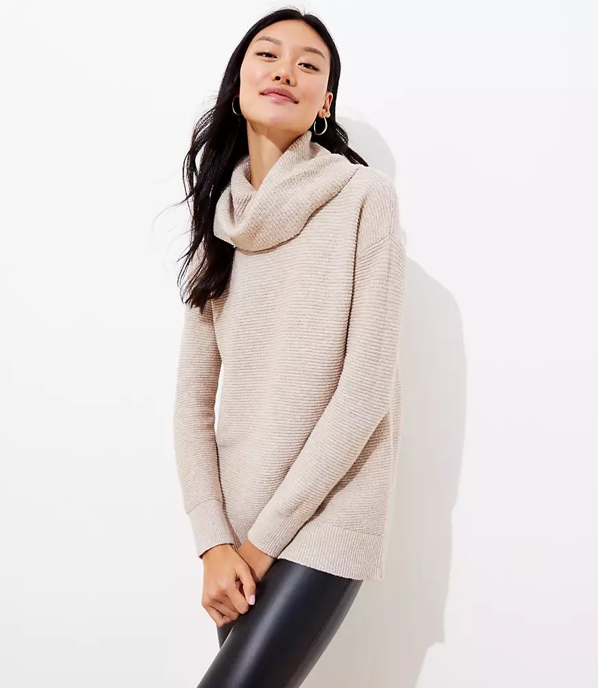 Cowl Neck Tunic Sweater | LOFT | LOFT