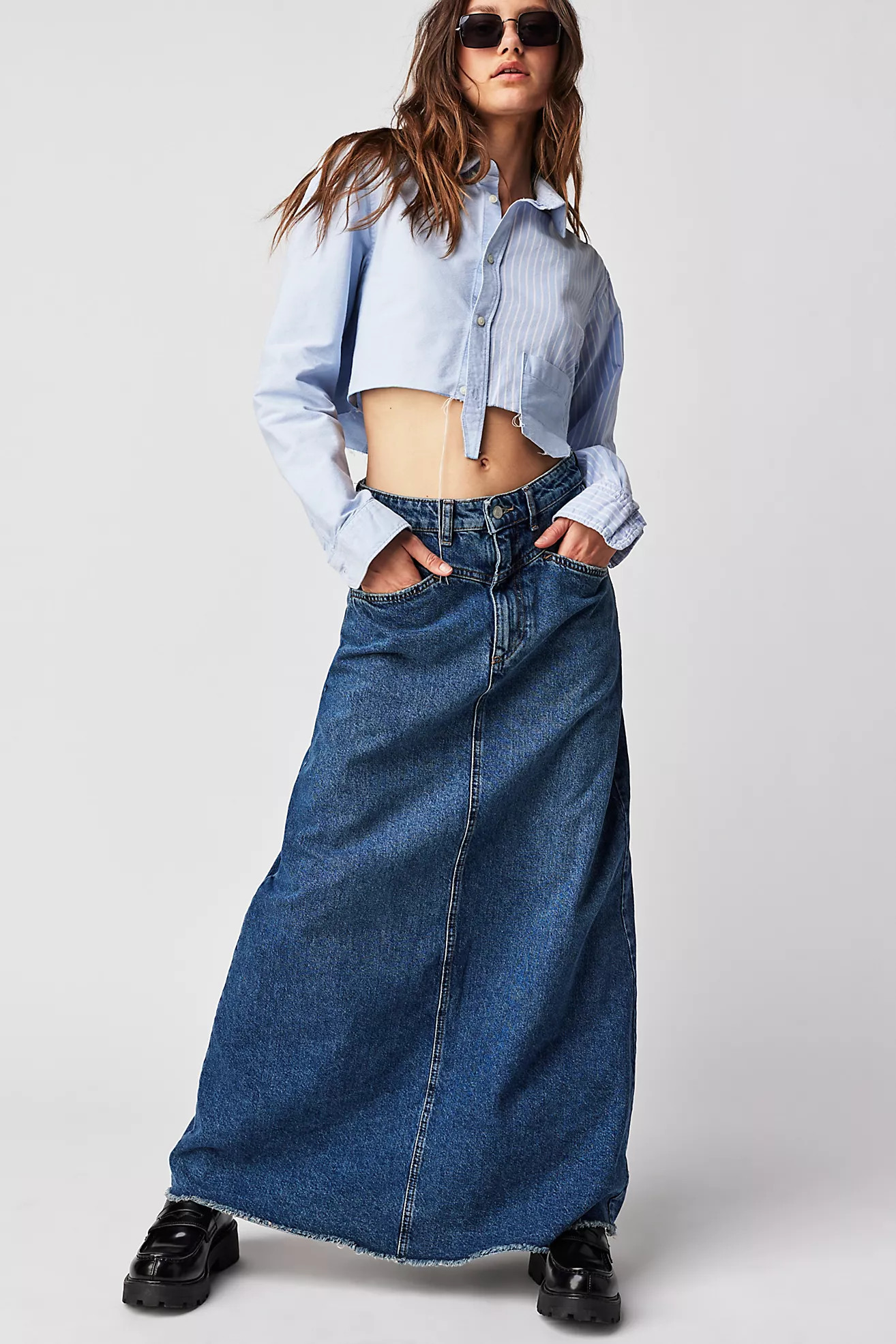 Come As You Are Denim Maxi Skirt | Free People (Global - UK&FR Excluded)