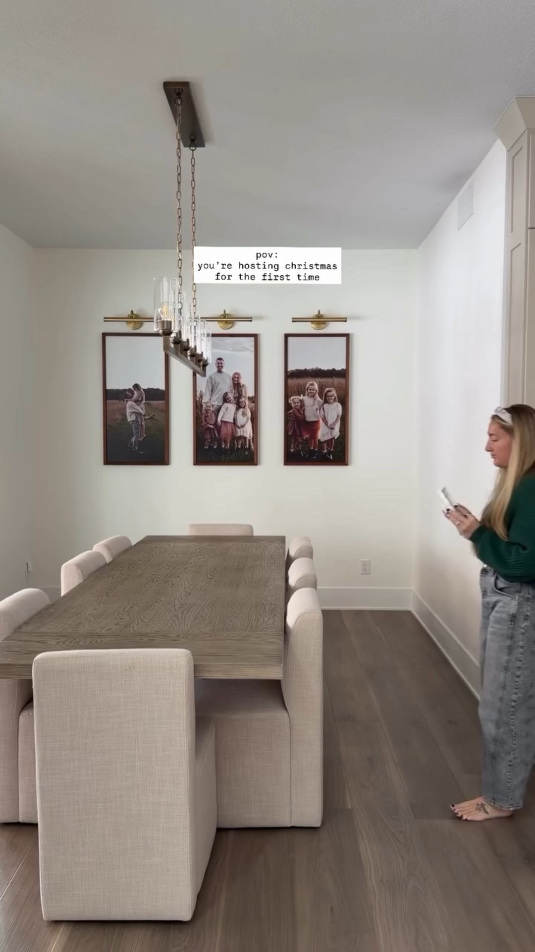 when your vision comes to life >

tap follow + comment a ♥️ for direct links to shop this entire space. mostly everything for the table is amazon & hobby lobby 

these @smallwoodhome frames are my favorite, they are 44x22 in size 

picture lights are from @loweshomeimprovement and included in the links