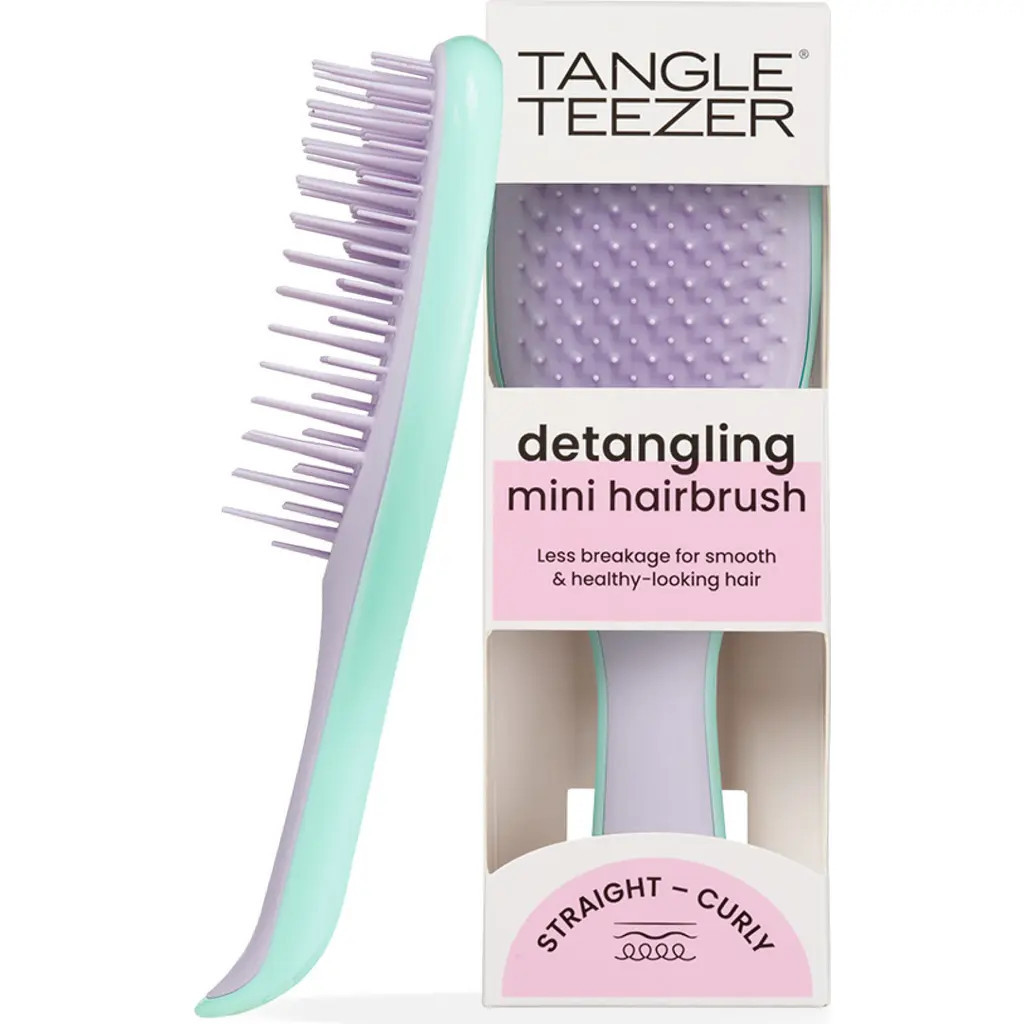 Tangle Teezer Mini Ultimate Detangling Hairbrush in Lilac Mint at Nordstrom | Nordstrom