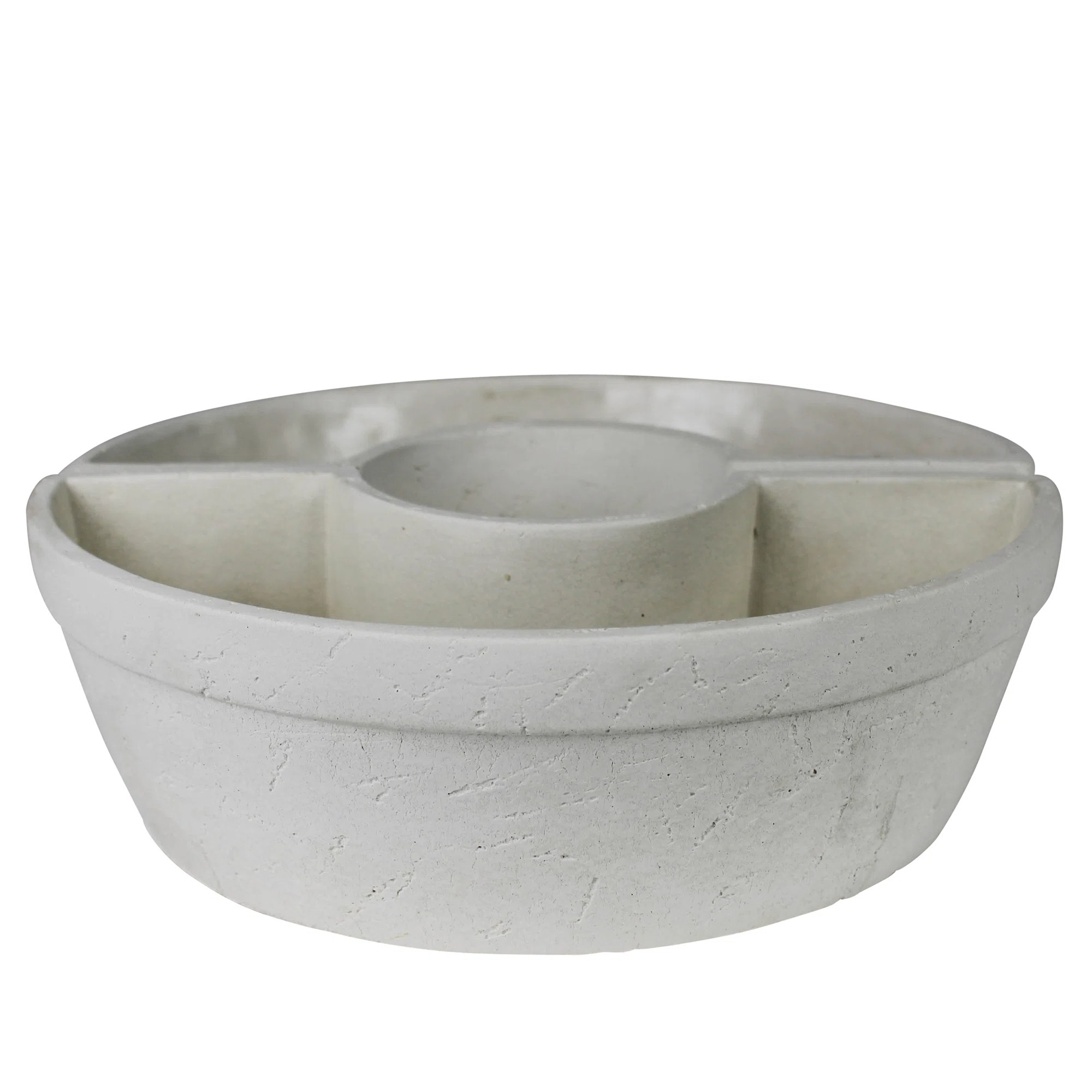 Tresco Umbrella Planter, Cement - White | Wayfair North America