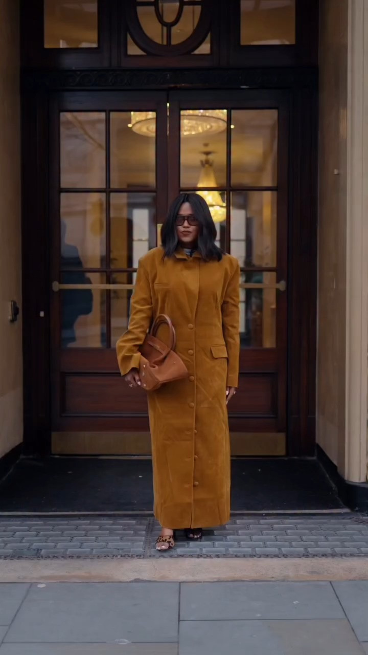 The Couture Club Faux Suede Cinched Waist Tailored Coat – Brown, DeMellier the Midi New York Deep Tan Suede & Tan Smooth ,DeMellier, The Couture Club LIGHTWEIGHT ROLL NECK TOP – GREY, The Couture Club HERRINGBONE TAILORED MINI SHORTS – GREY, Jimmy Choo 70mm Skye mules, The couture club, Forrie London official , Demellier London,lfw26 ,lfwaw26, GRWM Outfit , UK Fashion ,UK Women ,London lifestyle , Evening Outfit, Date night outfit, Valentine’s day outfit, Date night,  Holiday style ,Holiday outfit ,Outfit Inspo ,  Style inspiration, Holiday season style 

 #LTKFashionMonth #LTKuk #LTKdatenight