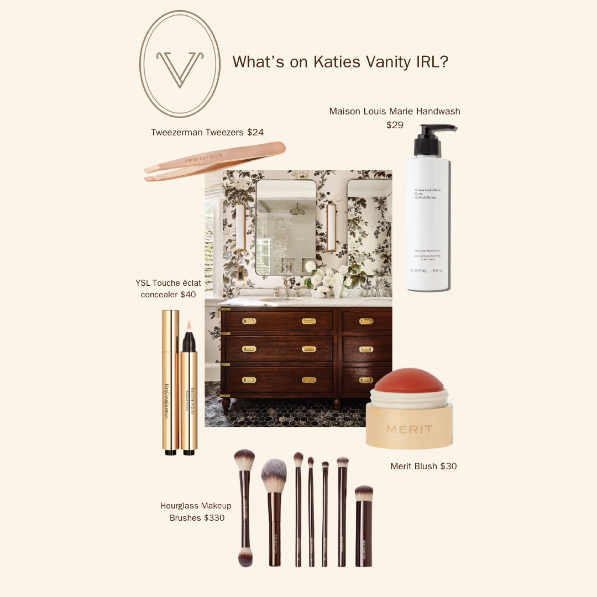What’s on Katie’s Vanity IRL?

#LTKHome #LTKBeauty #LTKItBag