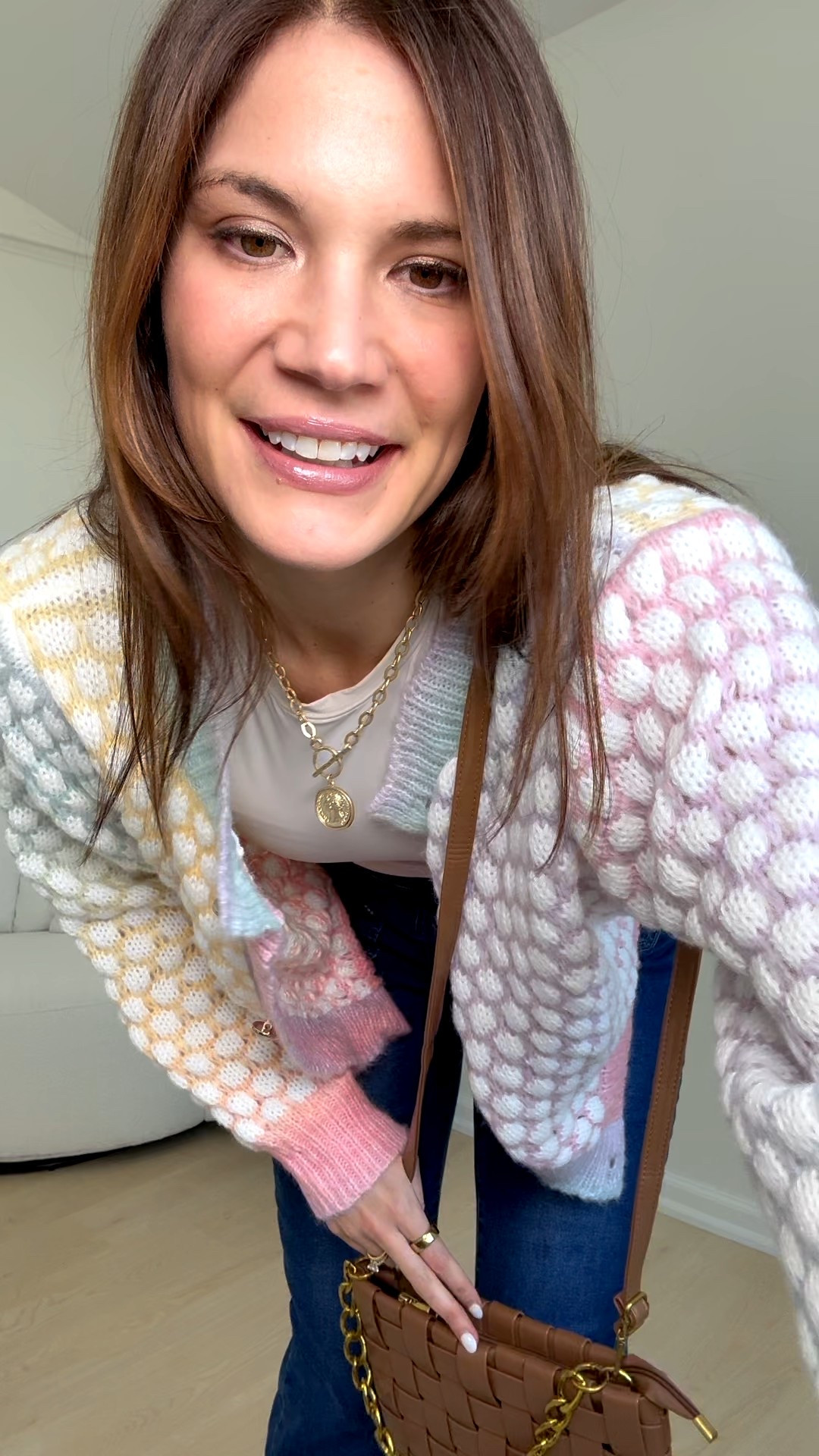 I love this colorful cardigan for a cute and cozy winter outfit! The jeans are available in multiple lengths!
Easy outfit for moms, tall girl approved, tall girl jeans, double lined tee, flattering jeans,  Stang and co

#LTKTall #LTKSeasonal #LTKootd