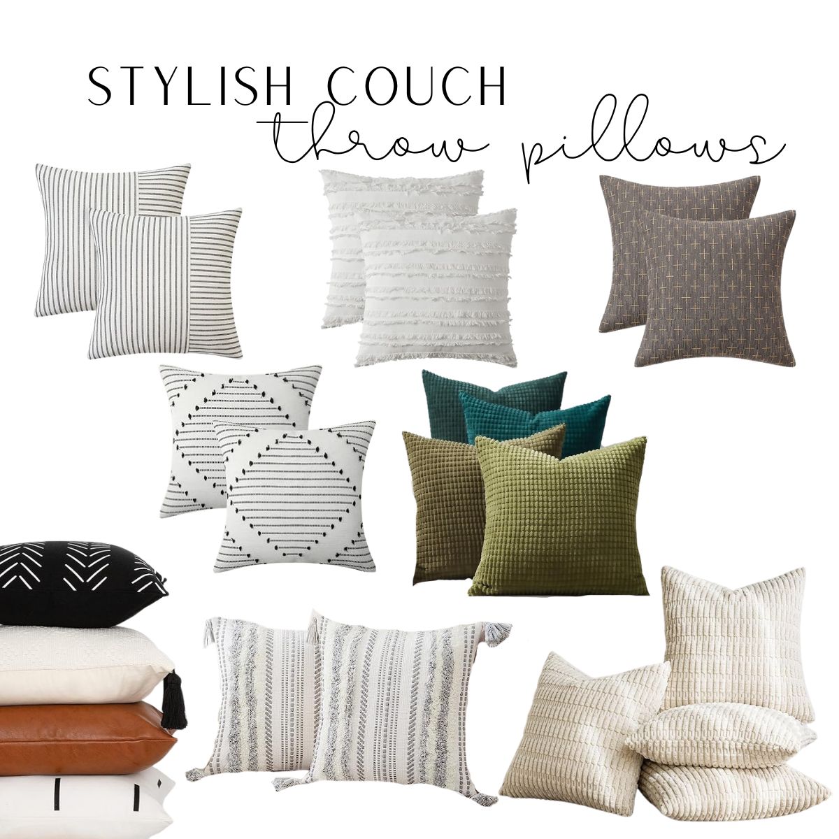 Stylish couch throw pillows | Amazon (US)