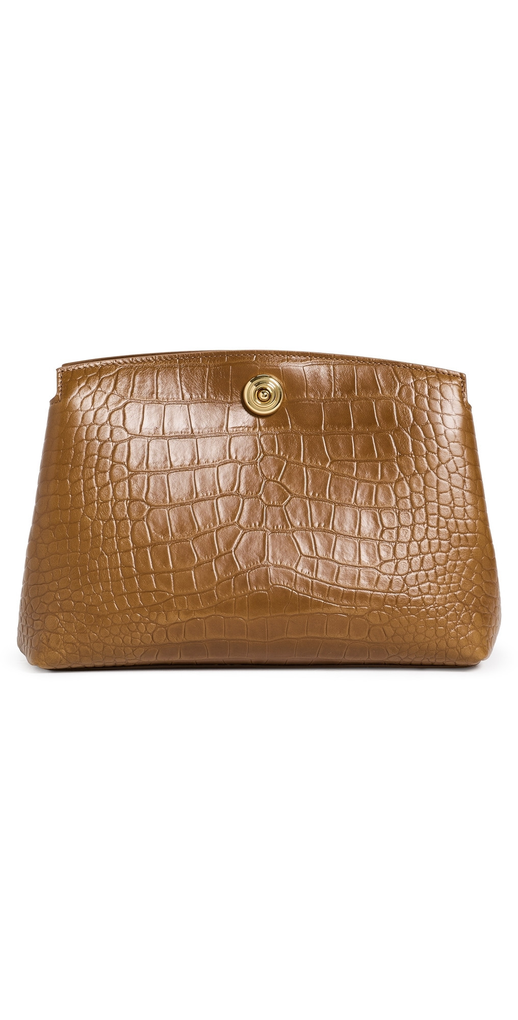 Liffner Pushlock Leather Pouch Nougat Gold Lock One Size | Shopbop