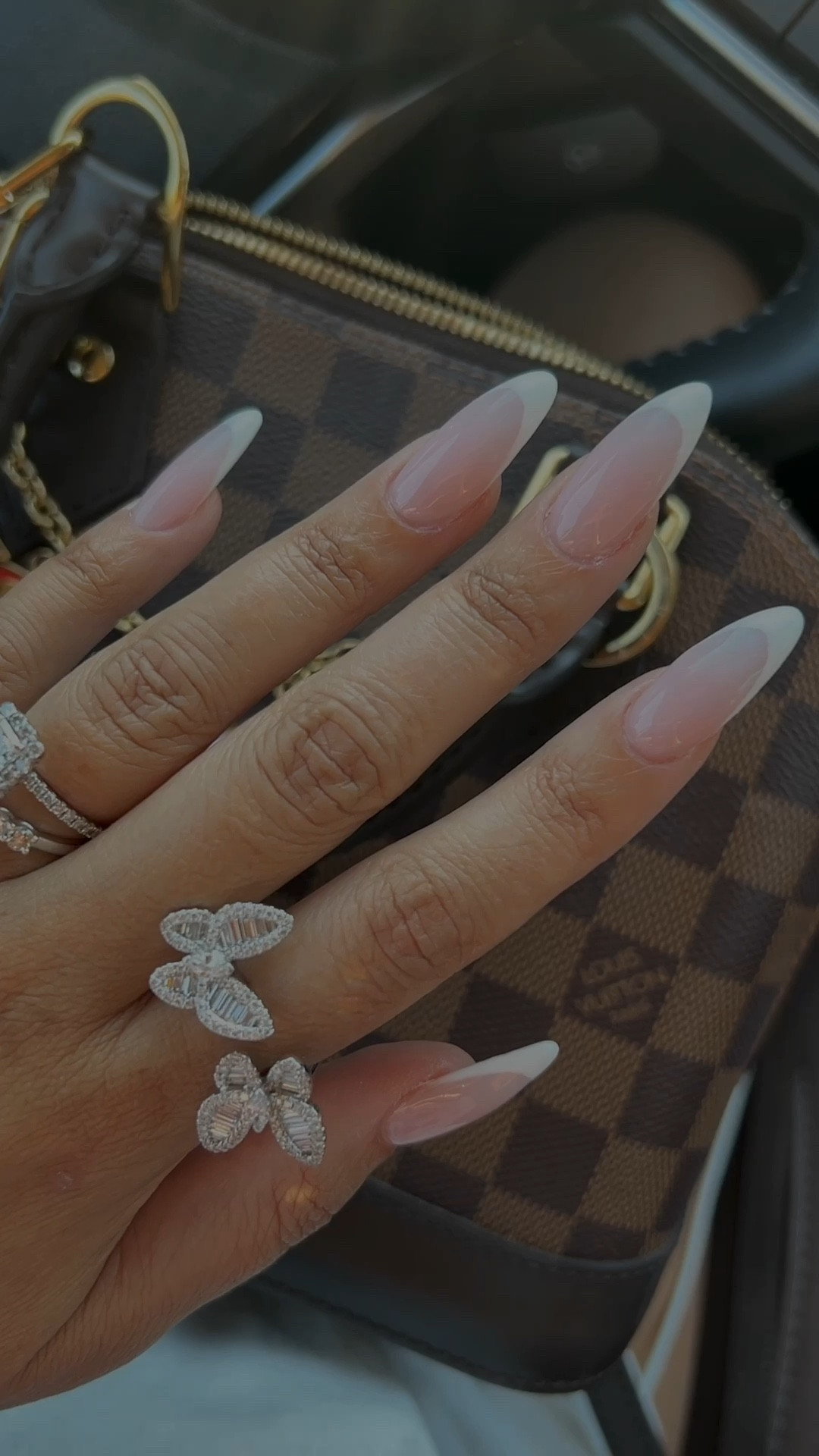 Linking my Diamond butterfly ring. Favorite cocktail ring! 