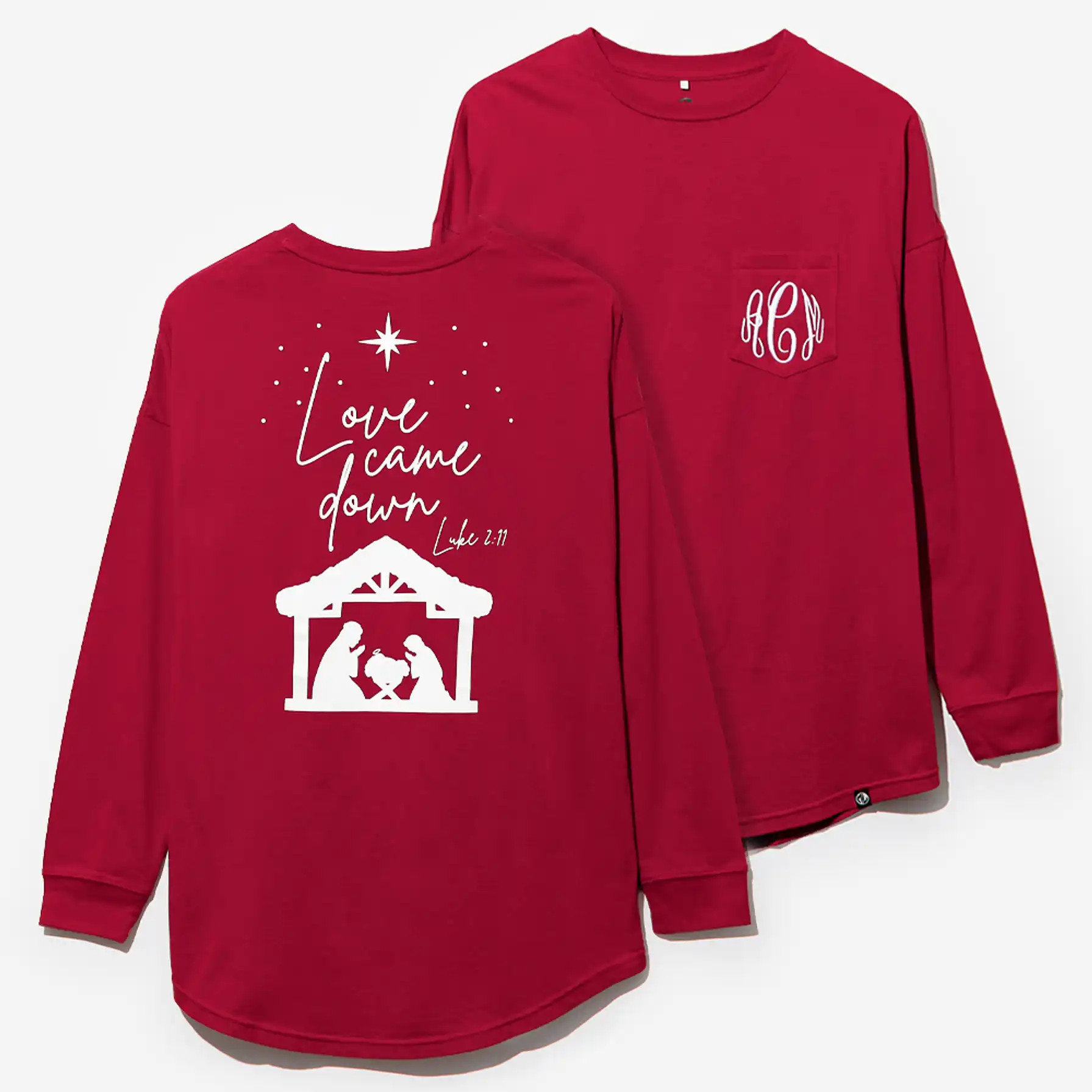 Monogrammed Christmas T-Shirt | Marleylilly