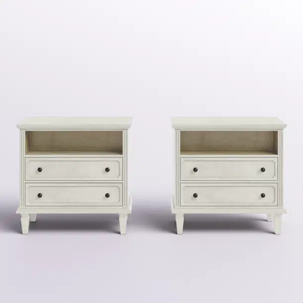 Amberlyn 2 Drawer Nightstand | Wayfair North America