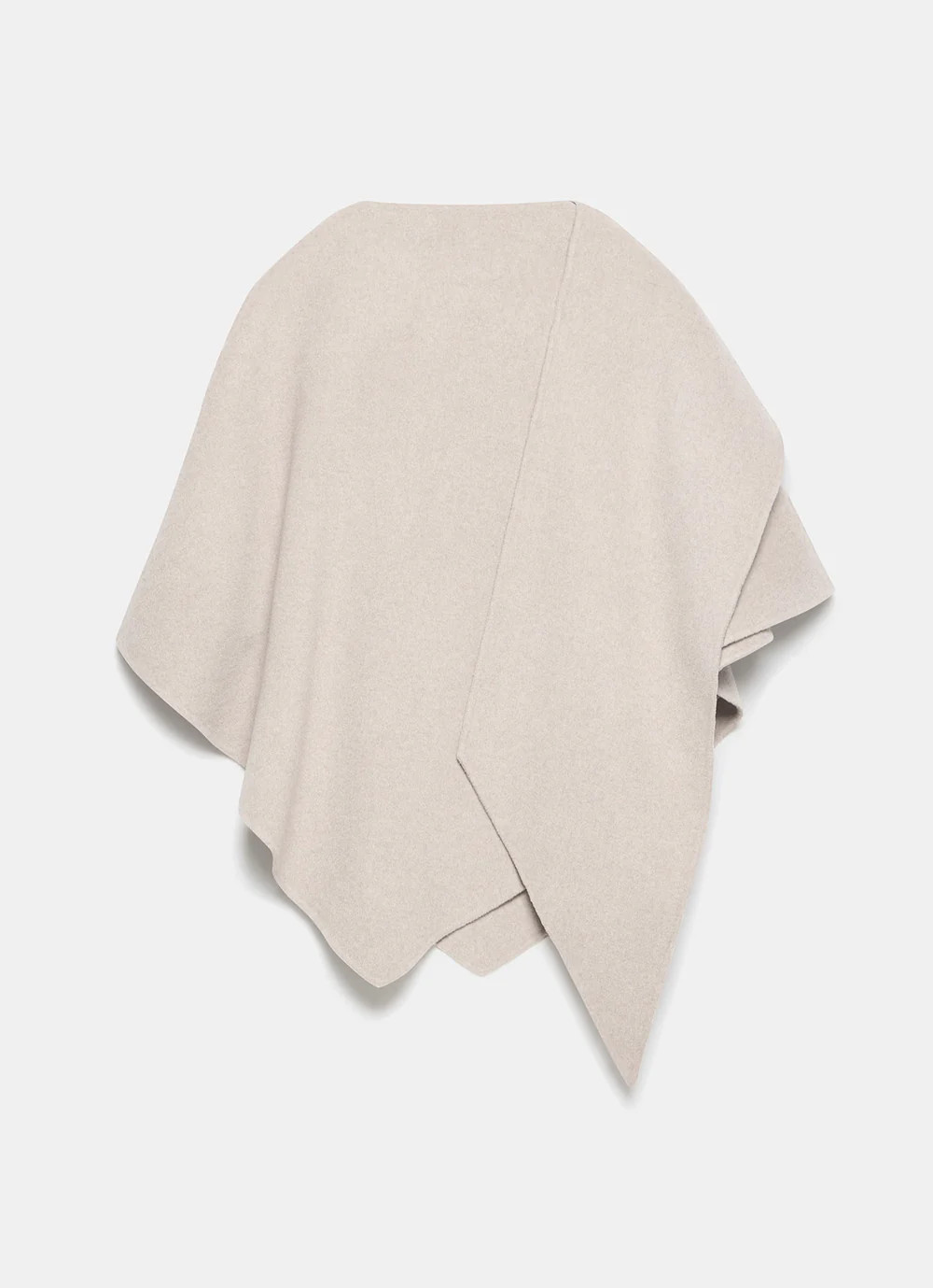 Neutral Hand Finished Knit Cape | Mint Velvet