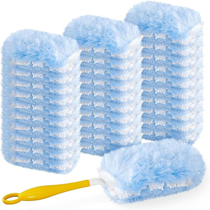 Duster Refills for Swiffer Duster, 30 Count with 1 Secure-Grip Handle | 2 Side 360° , 4X Microfi... | Amazon (US)