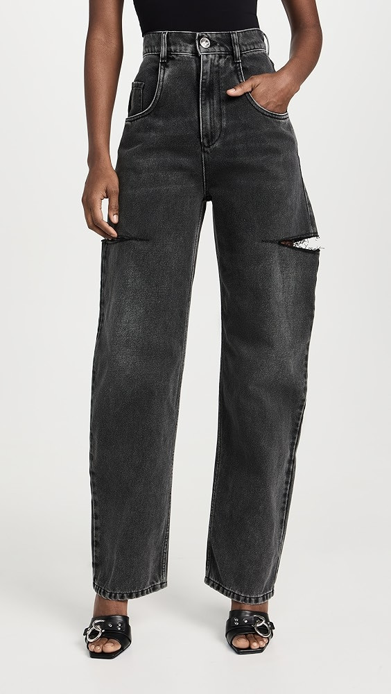 Denim Jeans with Slash Details | Shopbop